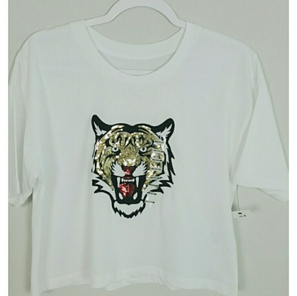 Tops - Retro Cropped  top white  Medium